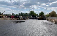 Фото 3: Ремонт вул. Шевченка: на ділянці вулиць Залізнична — Левандівська влаштували перший шар асфальту