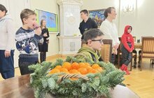 Фото 8: Вихованці ліцею «Просвіта» колядували з міським головою Львова