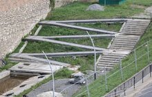 Фото 4: Між оборонним муром Бернардинів і вул. Винниченка відновлюють ремонтні роботи (відео)