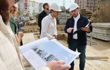 Фото 2: Тарас Тополя відвідав будівництво соціального житла у Львові