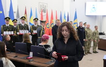 Фото 13: У Львові до Дня Захисників і Захисниць посмертно нагородили «Почесним знаком святого Юрія» 30 військових, які боронили Україну від ворога (фото)