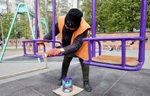 Фото 4: Фарбування, ремонт і прибирання: до середини травня у Львові оновлять майже 1 тис. ігрових майданчиків (відео)
