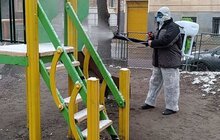 Фото 6: Комунальні служби Львова проводять миття та дезінфекцію в місті