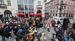 KALUSH ORCHESTRA виступив у центрі Львова та розповів про підготовку до «Євробачення»