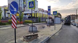 На вул. Шевченка тривають завершальні роботи: через кілька тижнів вулицю повністю відкриють для проїзду