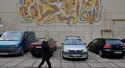 У Львові цінну мозаїку ознаковують міжнародним охоронним знаком «Блакитний щит» (відео)