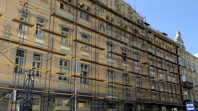Фото: У Львові відкрили третій оновлений фасад будинку колишнього страхового товариства «Дністер»
