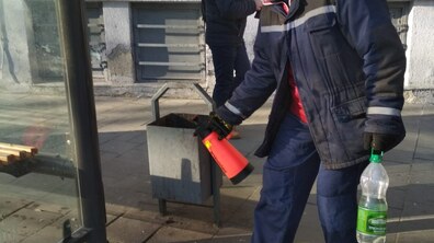 Фото: Комунальні служби Львова проводять миття та дезінфекцію в місті
