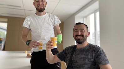 Фото: Для пацієнтів центру НЕЗЛАМНІ організували майстер-клас з приготування кави
