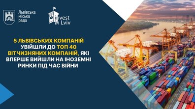 Фото: 5 львівських бізнесів у топ 40 українських компаній, які вийшли на іноземні ринки під час війни