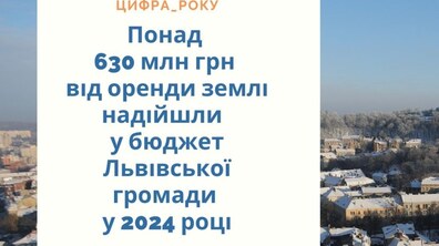 Фото: Минулоріч до міського бюджету надійшло понад 630 млн грн за оренду землі
