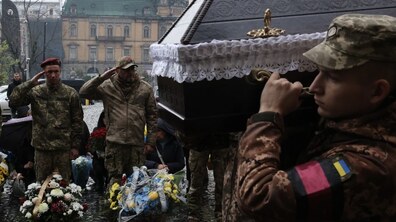 Похорон військового у Львові