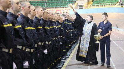 Фото: Курсанти Львівського національного університету безпеки життєдіяльності склали присягу