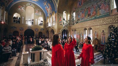 Фото: Театр «Слово і голос» виступив із духовними напівами та українськими колядами у Римі