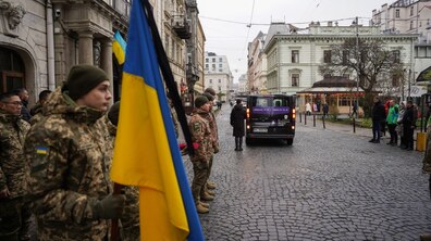 церемонія прощання з воїном у Львові
