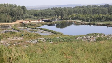 Фото: «До кінця року має бути зроблена дамба, має бути очищено озеро інфільтрату», — А. Садовий про рекультивацію полігону ТПВ у Грибовичах