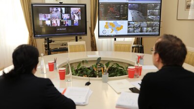 Фото: У Львові провели телеконференцію із закордонними експертами та лікарями Чернівецької області щодо протидії поширення коронавірусу