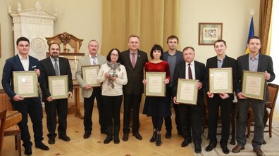 Фото: Мер Львова відзначив переможців конкурсу «Премія Львівської міської ради талановитим ученим» - 10 осіб отримали премії по 25 тис грн