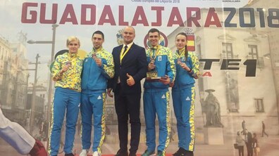 Фото: Львів’яни Галина Мельник та Станіслав Горуна стали призерами всесвітньої серії з карате «Karate 1 Premier League - Dubai 2018»