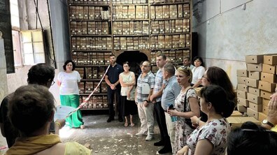 Фото: «Полоніка» допоможе укріпити частину стіни у будівлі Центрального державного історичного архіву, а місто виділить кошти на проєкт протиаварійних робіт