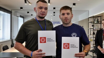 Фото: У центрі НЕЗЛАМНІ розпочали пілотний проєкт з реабілітації людей, які втратили зір внаслідок війни