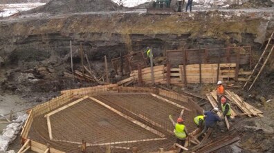 Фото: У смт Рудне продовжили будівництво каналізаційно-насосної станції