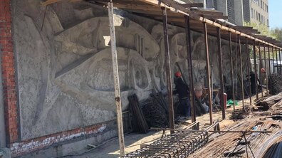 Фото: «Очікуємо, що протягом 2 — 2,5 місяців мозаїку буде викладено на рельєф», — Андрій Москаленко про мозаїку «Море і риби»
