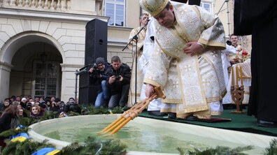 Фото: Сьогодні, на свято Богоявлення, у Львові традиційно освятили воду