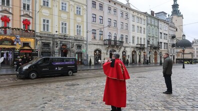 Ілюстративне фото з міської церемонії прощання Романа Балука для Львівської міської ради