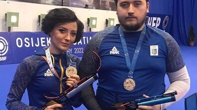 Фото: Юлія та Павло Коростильові – чемпіони Європейських ігор