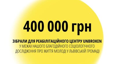 Фото: Молодь Львова зібрала 400 000 гривень на UNBROKEN, долучившись до соціологічного дослідження