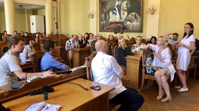 Фото: Діячі культури Львова закликали депутатів ЛМР підтримати створення муніципального мистецького простору на пл. Ринок, 42