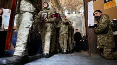 Фото Романа Балука з церемонії прощання для Львівської міської ради