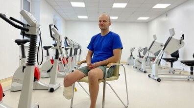 Фото: Мріє знову сісти на велосипед: в центрі НЕЗЛАМНІ до протезування ноги готується 30-річний захисник
