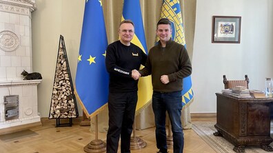 Фото: Мер Львова зустрівся із депутатом Бундестагу Маркусом Фабером