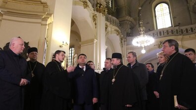 Фото: Прем’єр-міністр України свій візит до Львова розпочав із відвідин Собору святого Юра 