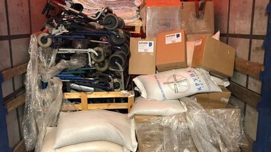 Фото: Зі Львова до Херсона відправили 20 тонн гуманітарної допомоги