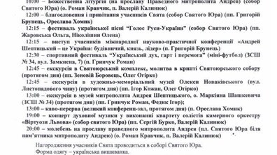 Фото: У Соборі Юра відбудеться свято української молоді, присвячене Митрополитові Андрею Шептицькому