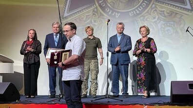 Фото: Керівник центру хірургії львівської лікарні Андрій Гоцуленко отримав найвищу громадську нагороду – «Орден Святого Пантелеймона»