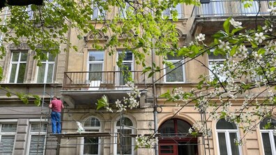 Фото: Програма співфінансування: у Личаківському районі відремонтували вже 7 аварійних балконів, ще три - в роботі