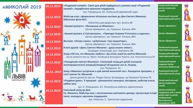 Фото: До Дня святого Миколая місто організувало чимало заходів. Програма