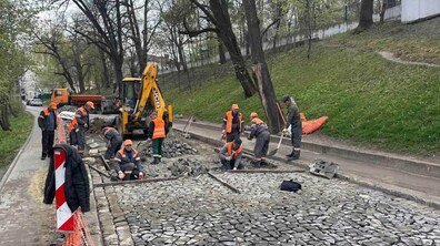 Фото: Верхню частину вул. Шота Руставелі після ремонту відкриють швидше, ніж планувалось