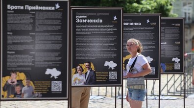Фото: У Львові презентували виставку, присвячену загиблим у війні дітям