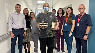 Фото: Перша доросла донорська трансплантація кісткового мозку у Львові: донором для військового став рідний брат