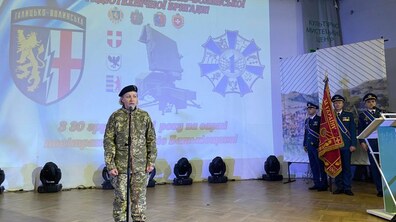 Фото: Місто привітало військових Галицько-Волинської радіотехнічної бригади