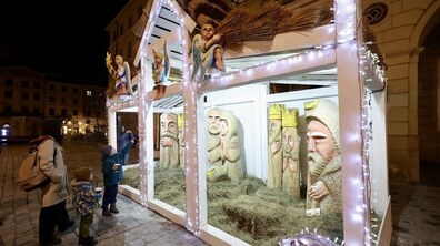 Різдвяна шопка, яка минулоріч була встановлена у Львові.