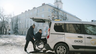 Фото: Інклюзивному таксі у Львові - рік: скільки пасажирів користуються та які напрямки найпопулярніші