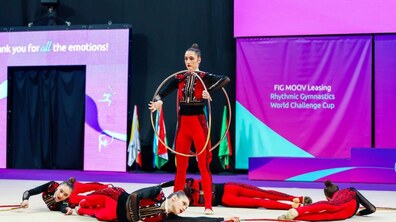 Фото: Українська збірна з художньої гімнастики, у складі якої є львівʼянка, посіла сьоме місце на Олімпійських іграх