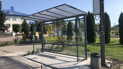 Фото: Нові павільйони для очікування громадського транспорту встановили у населених пунктах Львівської громади
