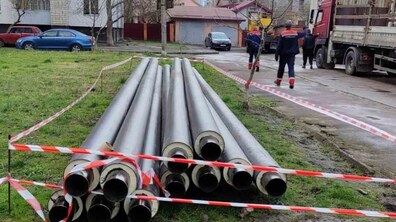 Фото: На вул. Коломийській розпочалися роботи з реконструкції квартальної теплової мережі